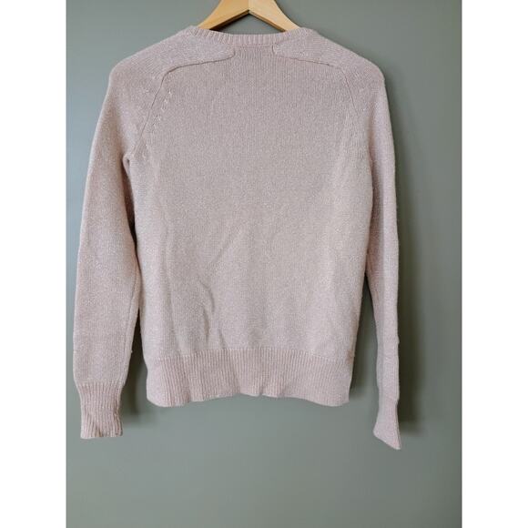 J crew Italian cashmere sparkly pink sweater xs baby doll ballet fairy core - Picture 5 of 6